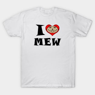 I Heart Cat - Fawn Colored Kitty T-Shirt